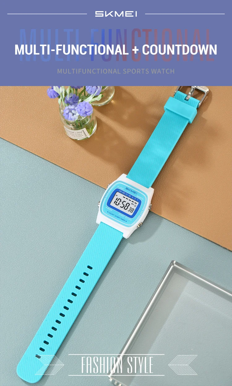 SKMEI 2540 Student Electronic Watch Alarm Clock Calendar 50m Waterproof Bright Light Sport Digital Children's Watch Reloj Niño
