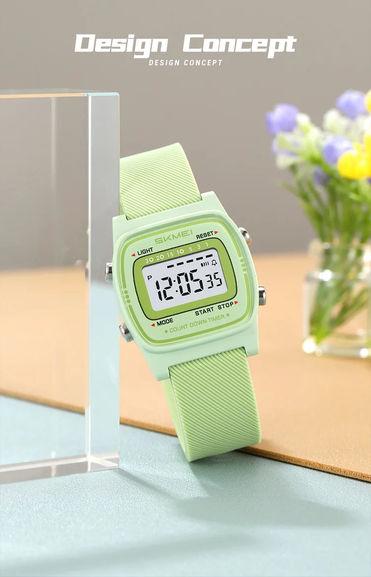 SKMEI 2540 Student Electronic Watch Alarm Clock Calendar 50m Waterproof Bright Light Sport Digital Children's Watch Reloj Niño