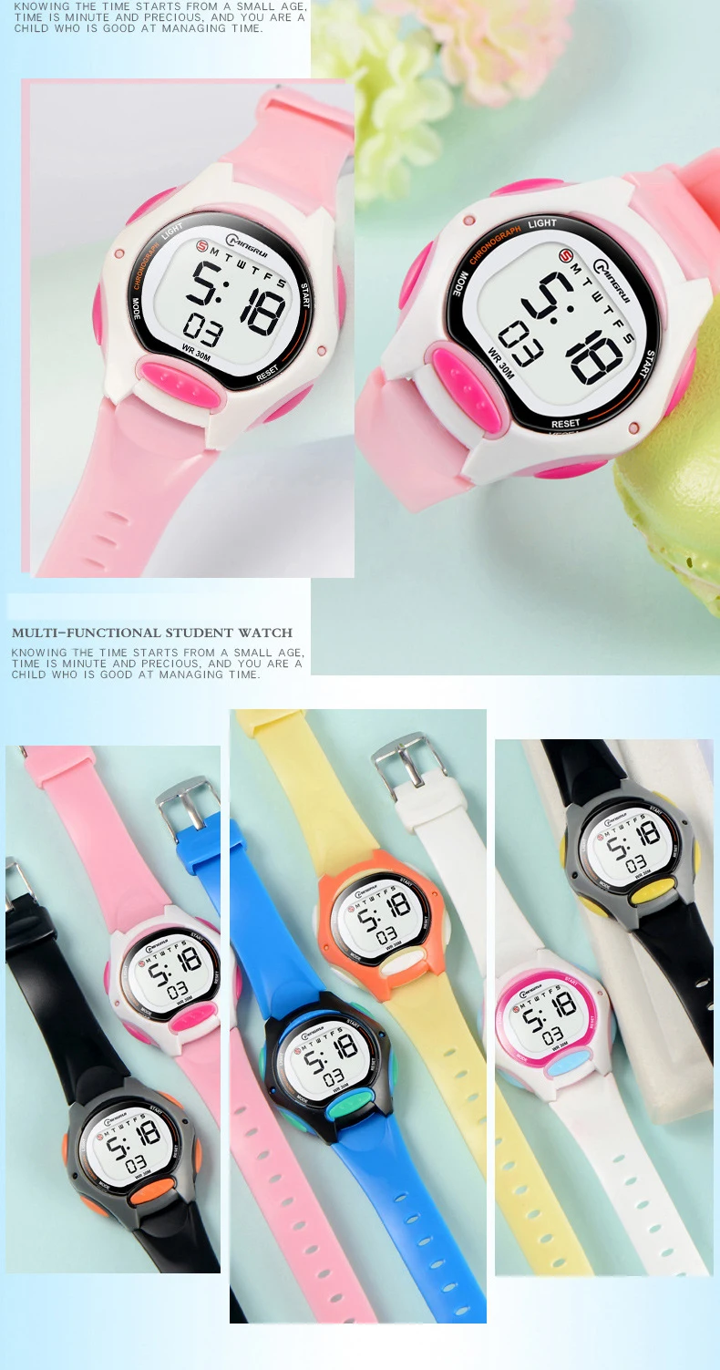 UTHAI CE13 Children's Watch Male Female Student Digital Watch Waterproof Sports LED Watch Waterproof Night Light Gift
