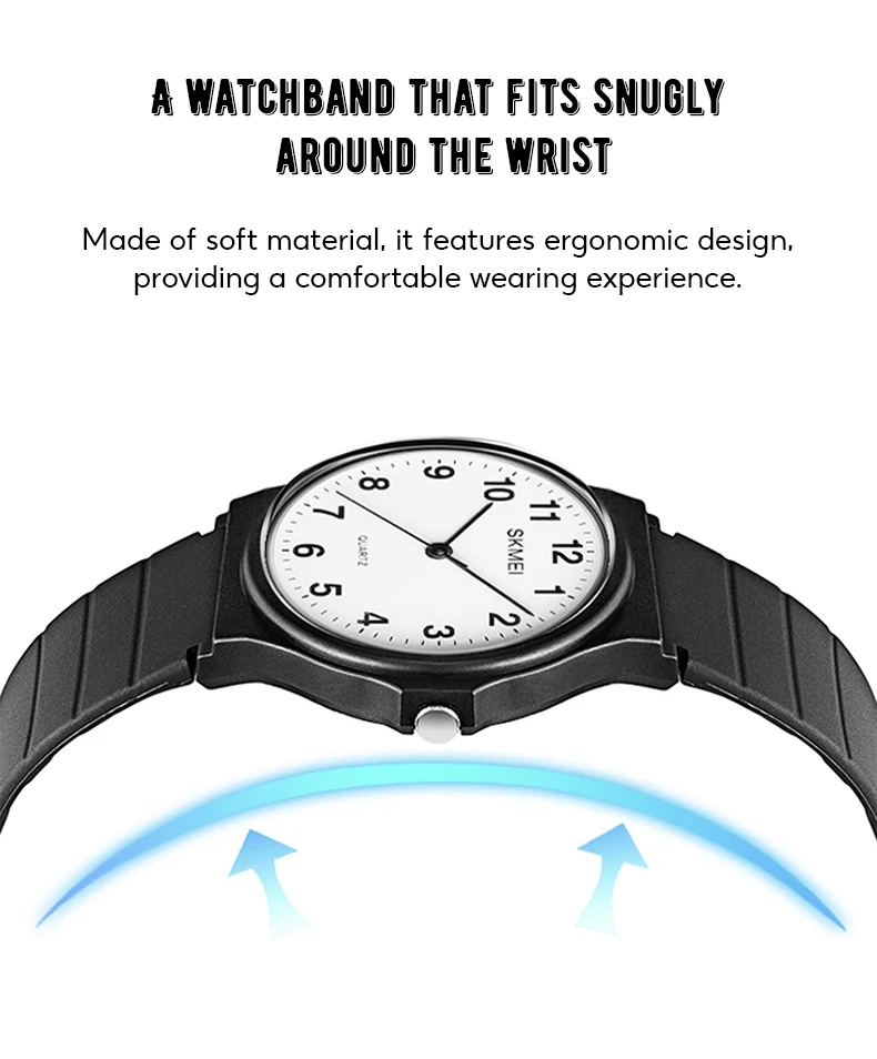SKMEI 1419 Student Quartz Wristwatch 30M Waterproof Outdoor Sports Watch Fashion Casual Clock Daily Wearing Outfit Simple Watch