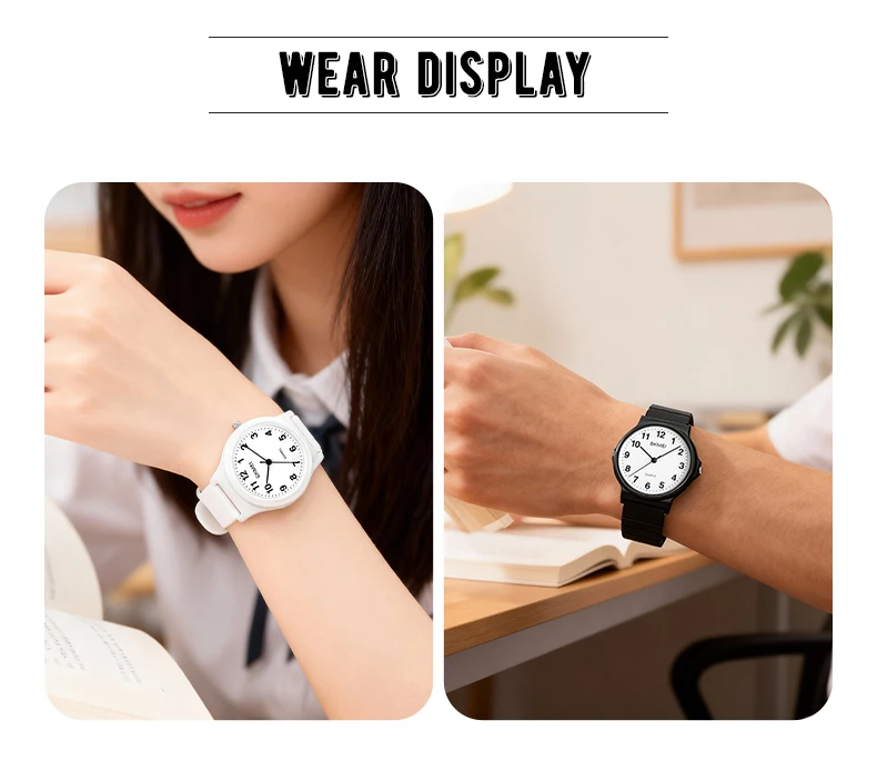 SKMEI 1419 Student Quartz Wristwatch 30M Waterproof Outdoor Sports Watch Fashion Casual Clock Daily Wearing Outfit Simple Watch