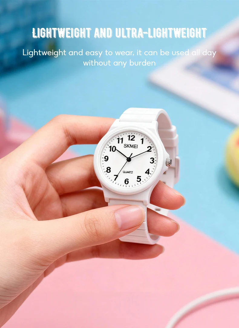 SKMEI 1419 Student Quartz Wristwatch 30M Waterproof Outdoor Sports Watch Fashion Casual Clock Daily Wearing Outfit Simple Watch