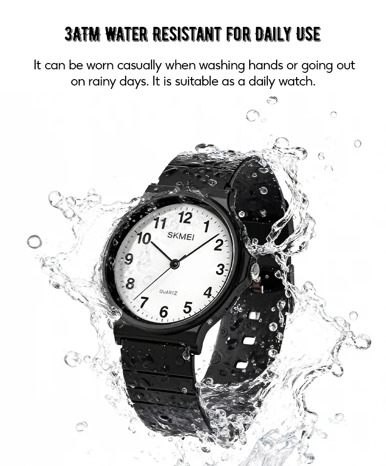 SKMEI 1419 Student Quartz Wristwatch 30M Waterproof Outdoor Sports Watch Fashion Casual Clock Daily Wearing Outfit Simple Watch