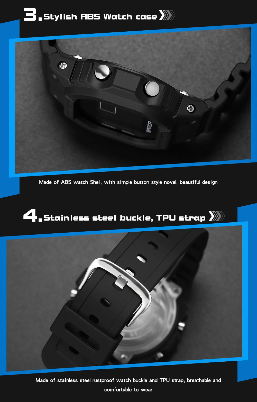 SANDA 2107 Children Watch Men Waterproof Sport Watches Boy Girl Electronic Watch Relogio Masculino LED Lamp Display Wristwatc