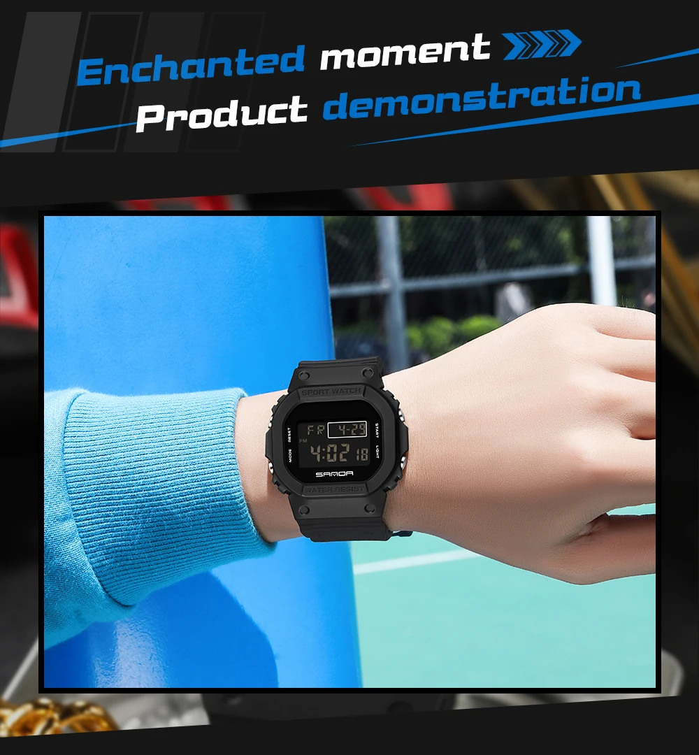 SANDA 2107 Children Watch Men Waterproof Sport Watches Boy Girl Electronic Watch Relogio Masculino LED Lamp Display Wristwatc