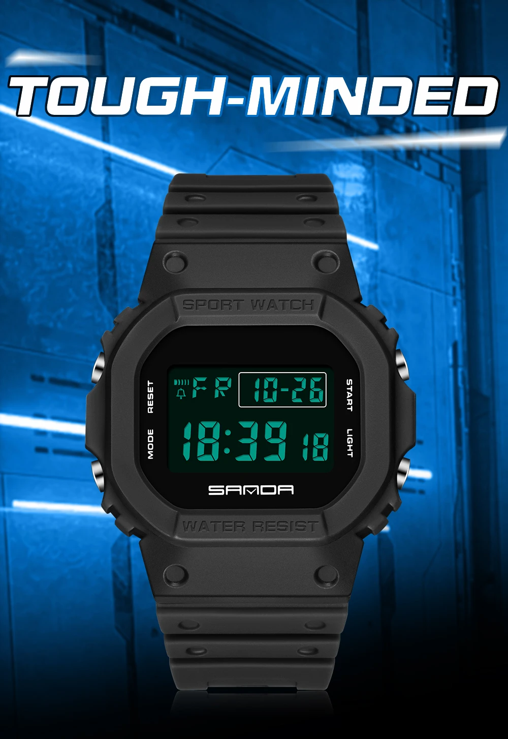 SANDA 2107 Children Watch Men Waterproof Sport Watches Boy Girl Electronic Watch Relogio Masculino LED Lamp Display Wristwatc