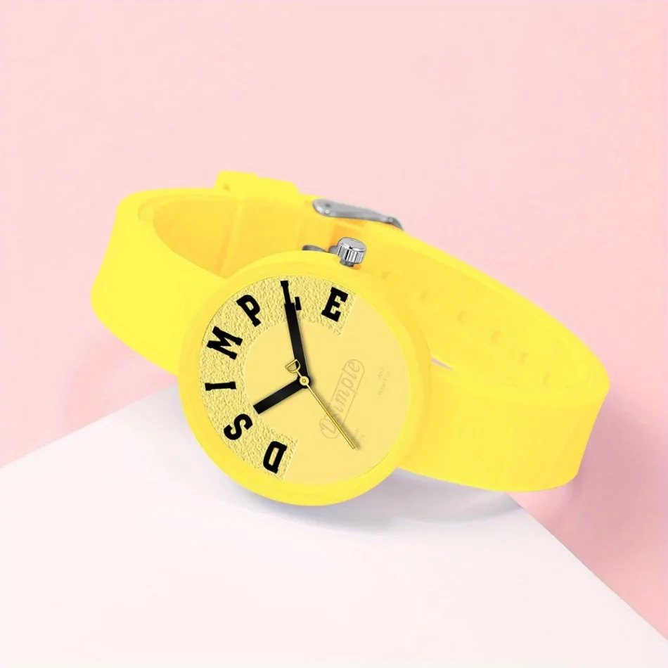 Fashion Casual Women Watch Minimalist Ladies' Watches Quartz Movement Silicone Strap, Simple Design | Play Watch | Gifts