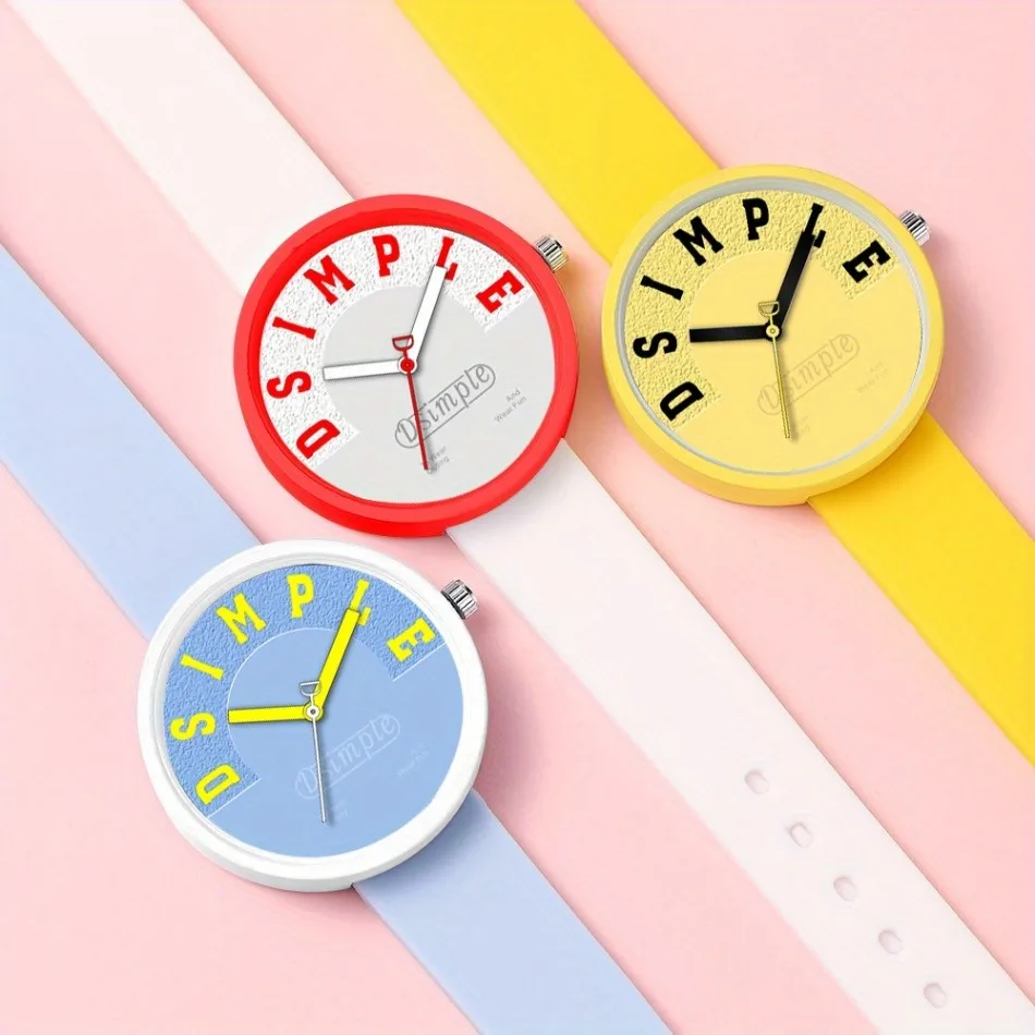 Fashion Casual Women Watch Minimalist Ladies' Watches Quartz Movement Silicone Strap, Simple Design | Play Watch | Gifts