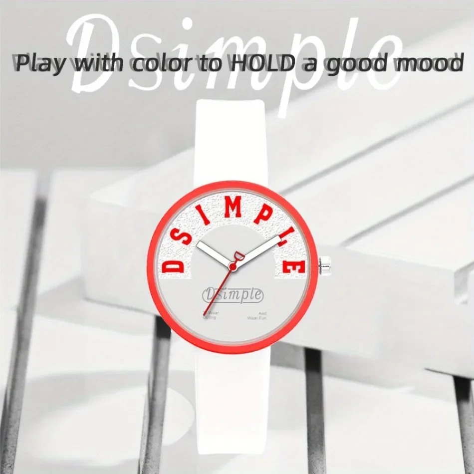 Fashion Casual Women Watch Minimalist Ladies' Watches Quartz Movement Silicone Strap, Simple Design | Play Watch | Gifts