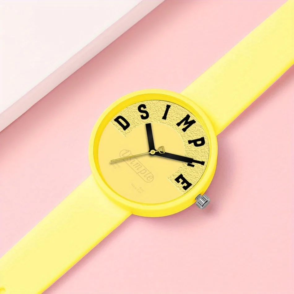 Fashion Casual Women Watch Minimalist Ladies' Watches Quartz Movement Silicone Strap, Simple Design | Play Watch | Gifts
