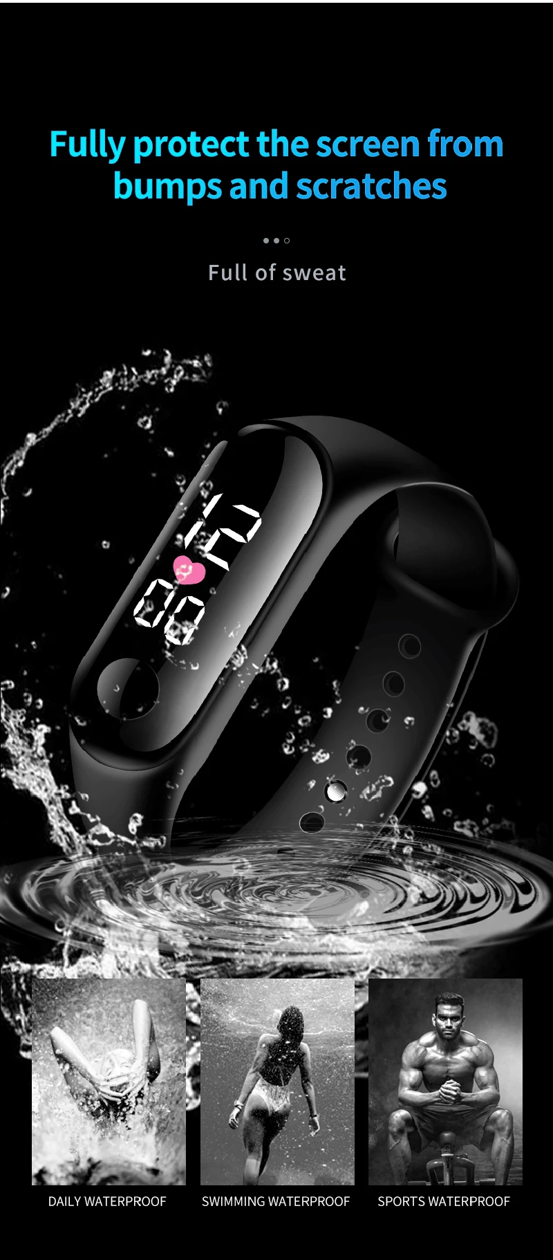 Candy Color Kids Children Watches Birthday Gift For Boy Girls Silicone Strap Watch LED Digital Kid Watch Fashion Sport Bracelet