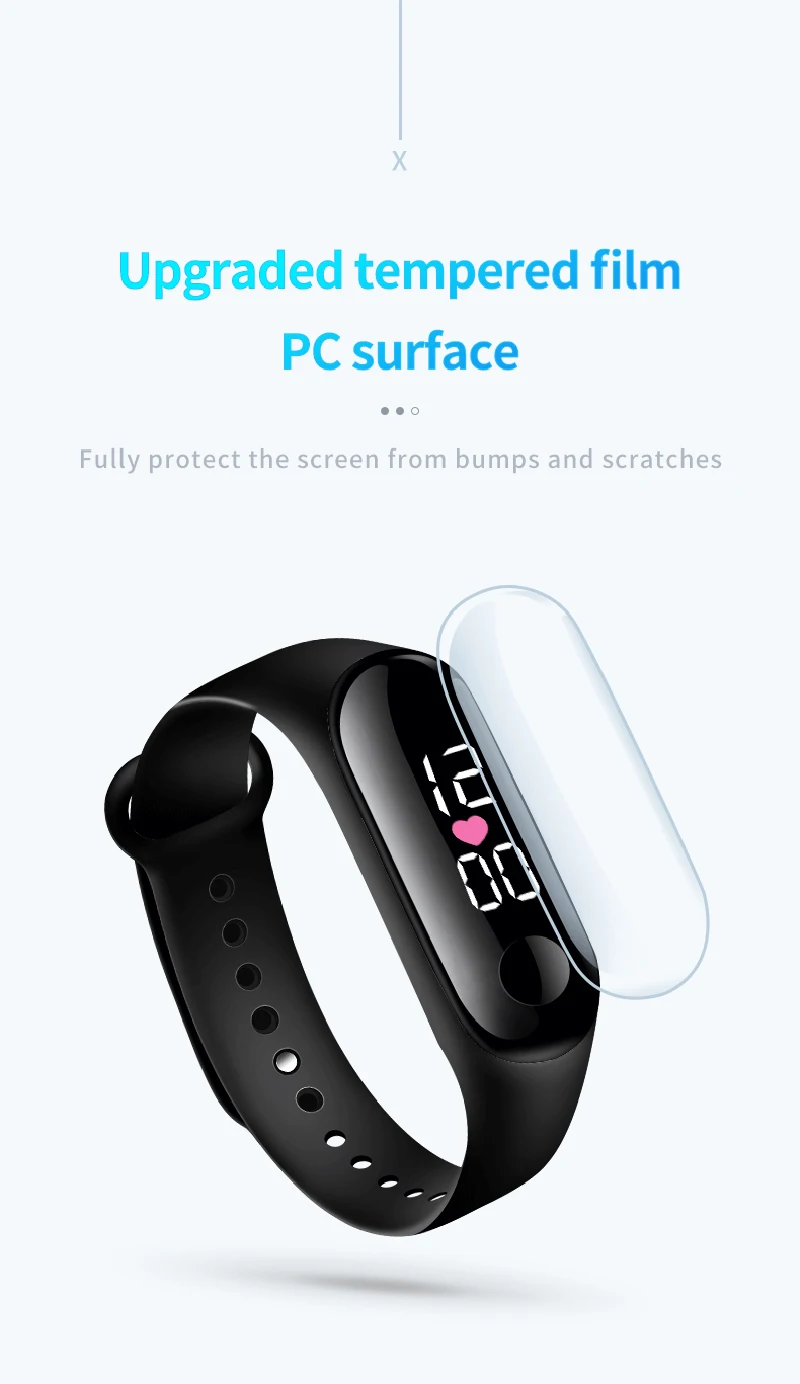 Candy Color Kids Children Watches Birthday Gift For Boy Girls Silicone Strap Watch LED Digital Kid Watch Fashion Sport Bracelet