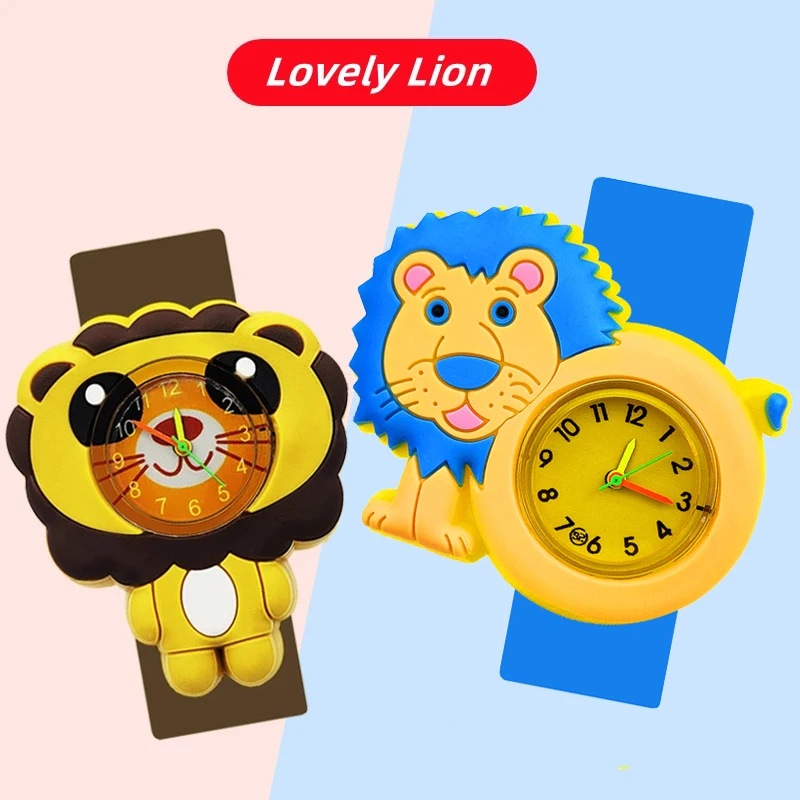 Cute Candy Color Children's Cartoon Watch Baby Study Time Toy Bracelet Kids Watches for Boys Girls Birthday Gift Clock