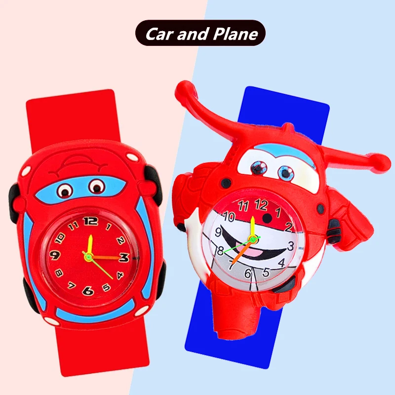 Cute Candy Color Children's Cartoon Watch Baby Study Time Toy Bracelet Kids Watches for Boys Girls Birthday Gift Clock