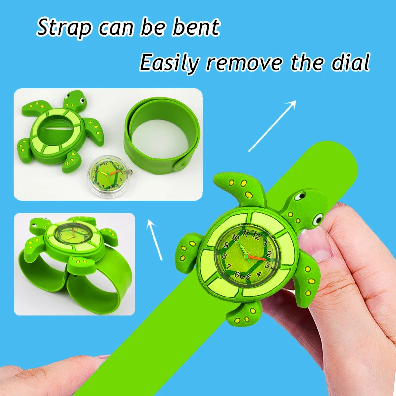 Cute Candy Color Children's Cartoon Watch Baby Study Time Toy Bracelet Kids Watches for Boys Girls Birthday Gift Clock