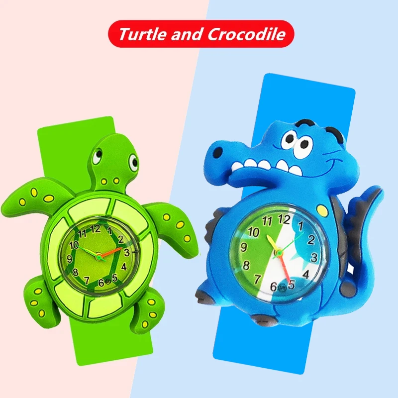 Cute Candy Color Children's Cartoon Watch Baby Study Time Toy Bracelet Kids Watches for Boys Girls Birthday Gift Clock