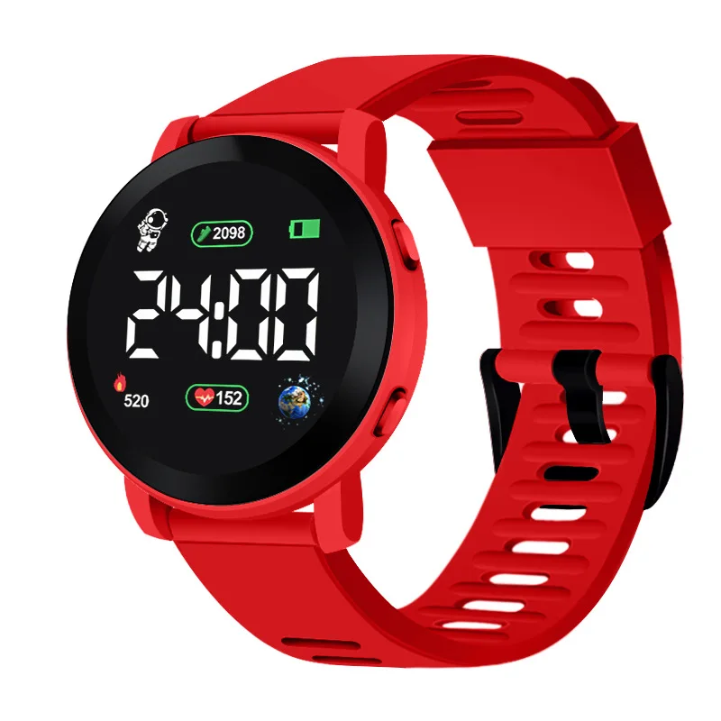 Electronic Watches Set for Kids Sport Digital Children Clock Set Silicone Strap LED Display Kids Watch Girls Boys Wristwatch