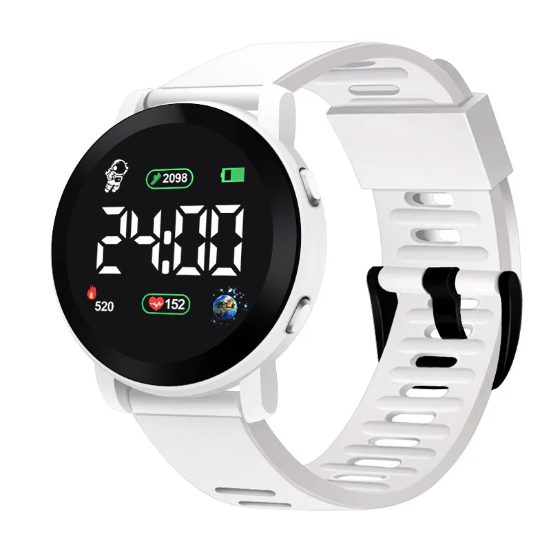 Electronic Watches Set for Kids Sport Digital Children Clock Set Silicone Strap LED Display Kids Watch Girls Boys Wristwatch