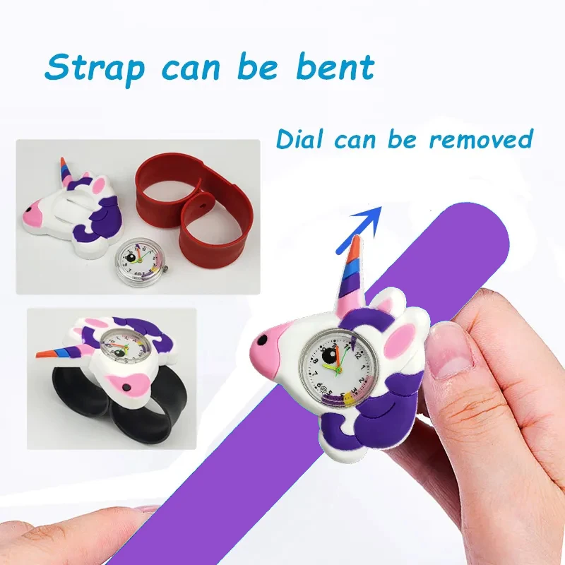 Cartoon Animals Children Watches Baby Learn Time Bracelet Toy Kids Digital Electronics Watches for Girls Boys Birthday Gift
