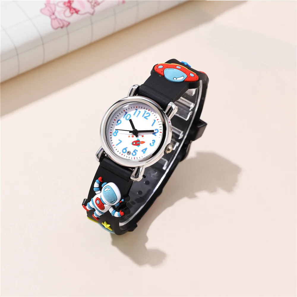Kids Watches 3D Football Silicone Band Children Quartz Wristwatch Fashion Waterproof Sports Watch Clock for Boys Girls Students