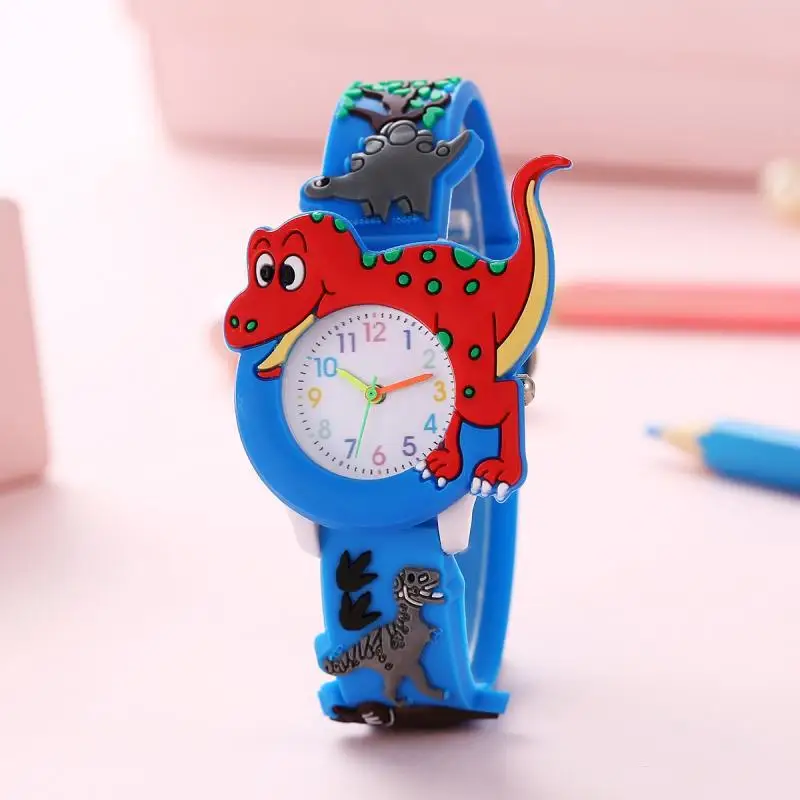 Kids Watches 3D Football Silicone Band Children Quartz Wristwatch Fashion Waterproof Sports Watch Clock for Boys Girls Students