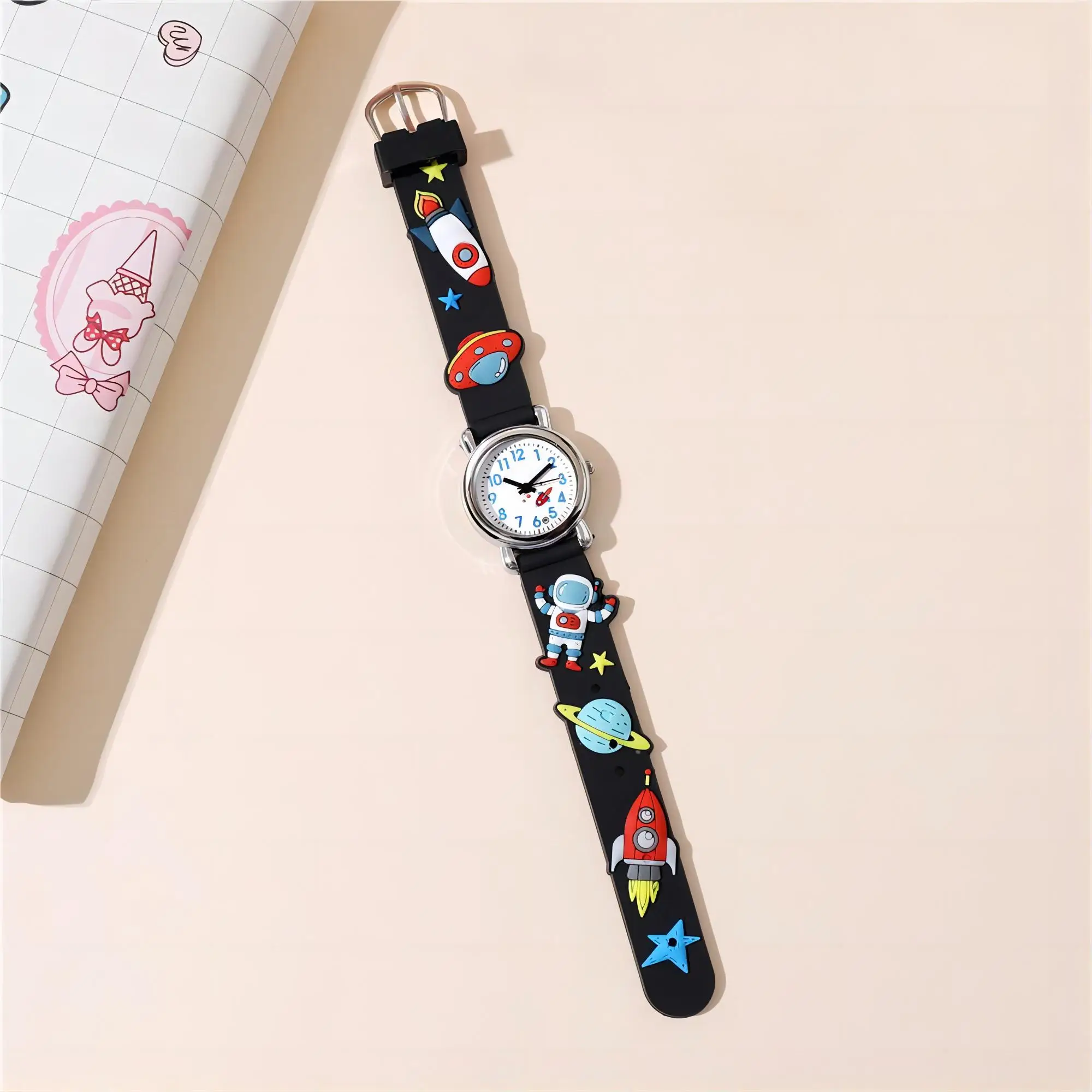 Kids Watches 3D Football Silicone Band Children Quartz Wristwatch Fashion Waterproof Sports Watch Clock for Boys Girls Students