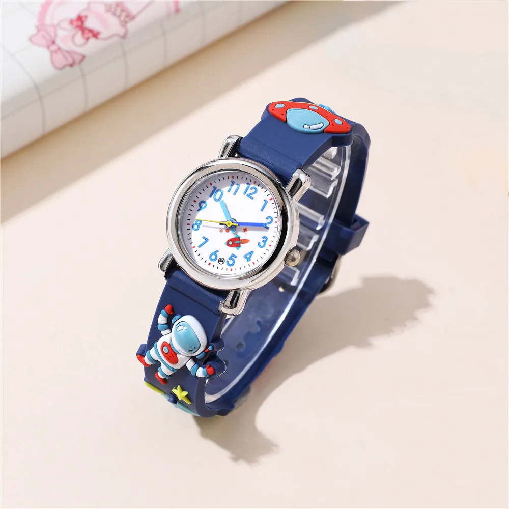 Kids Watches 3D Football Silicone Band Children Quartz Wristwatch Fashion Waterproof Sports Watch Clock for Boys Girls Students