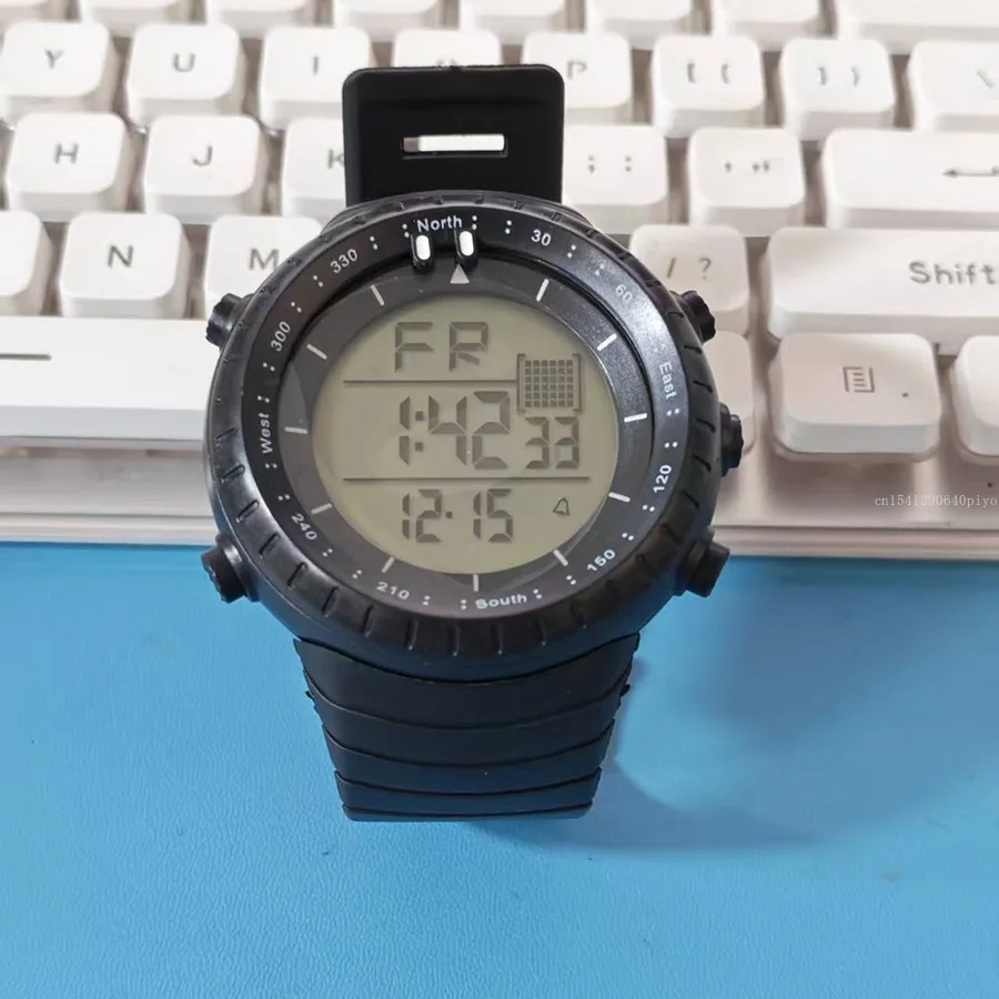 Men's Military Outdoor Sports Watch Waterproof Luminous LED Digital Wristwatch with Alarm Clock Multifunction for Student Kids