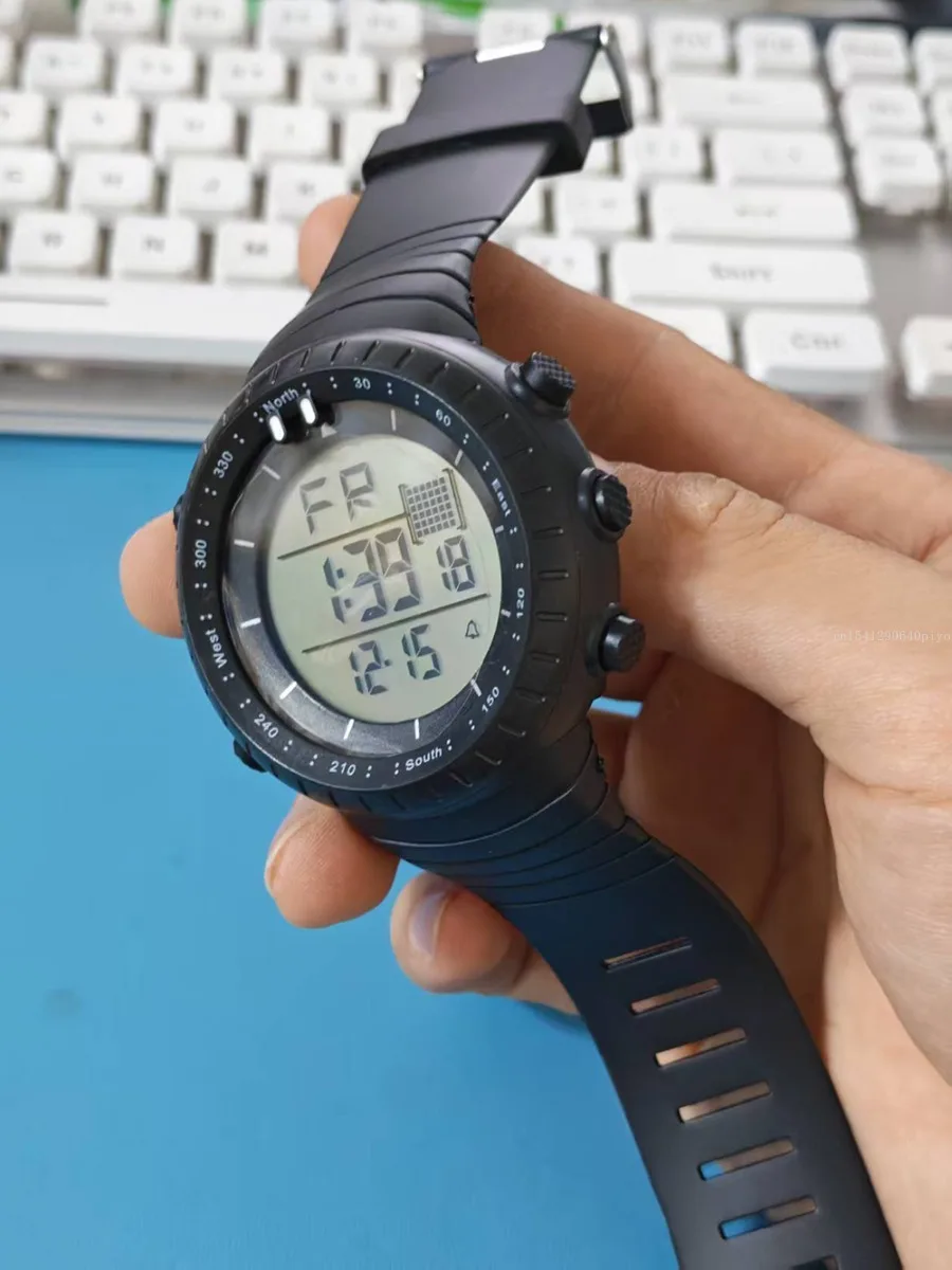Men's Military Outdoor Sports Watch Waterproof Luminous LED Digital Wristwatch with Alarm Clock Multifunction for Student Kids
