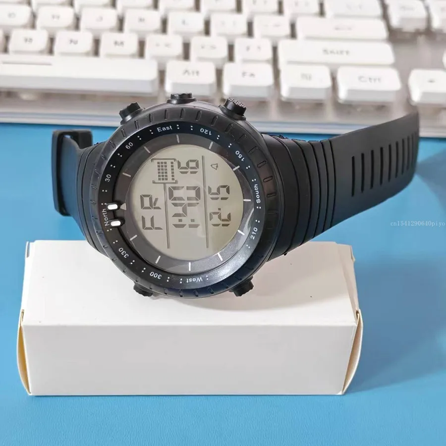 Men's Military Outdoor Sports Watch Waterproof Luminous LED Digital Wristwatch with Alarm Clock Multifunction for Student Kids