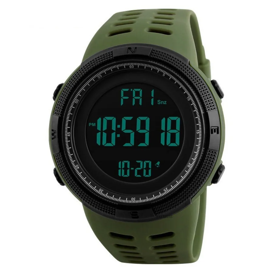 Men's Sports Watches Military Electronic Watch Outdoor Multifunction LED Digital Wristwatch Clock for Man Kids Boy Student Teen