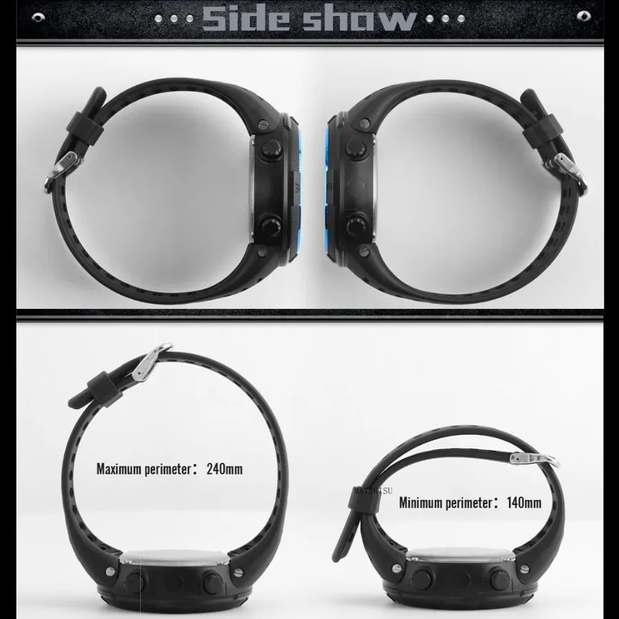 Men's Sports Watches Military Electronic Watch Outdoor Multifunction LED Digital Wristwatch Clock for Man Kids Boy Student Teen