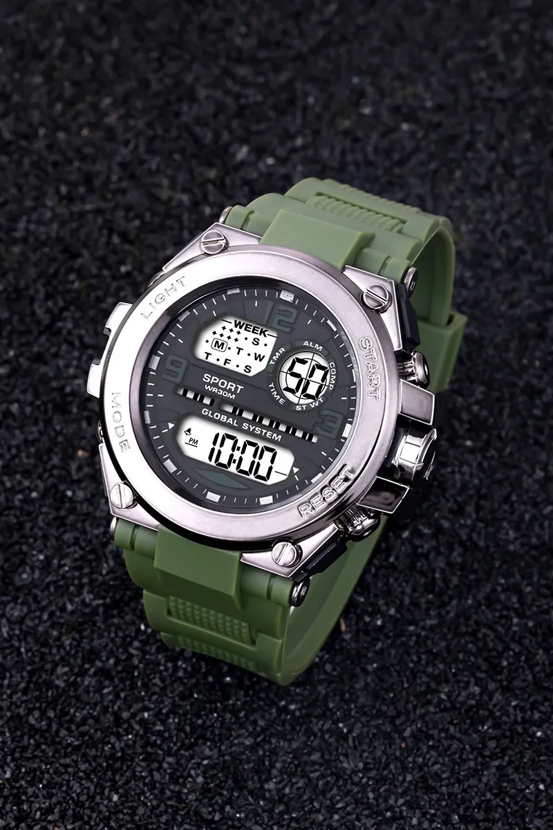 Sports Watch for Men Students Multifunction Luminous Alarm Clock Waterproof Men's LED Digital Watch Sport Electronic Wristwatch
