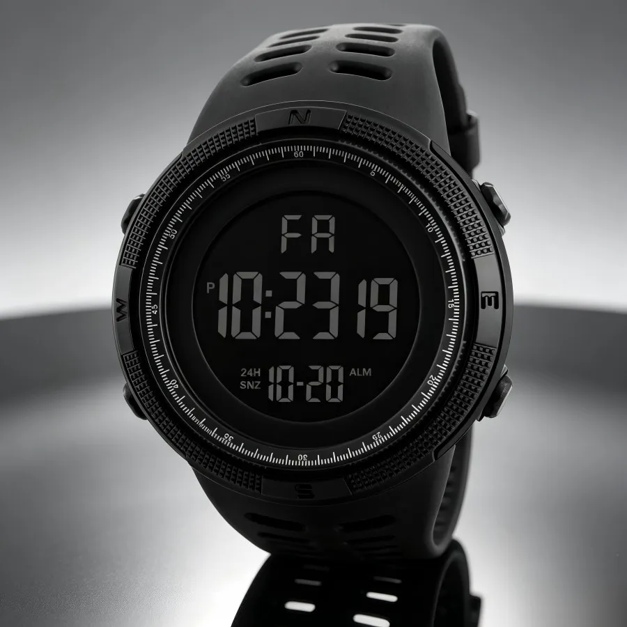 Men Digital Sports Watch Waterproof Casual Luminous Stopwatch Alarm Simple Army Watch for Running Climbing Fishing