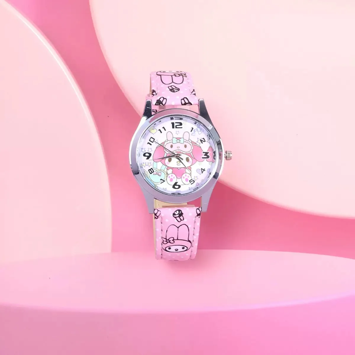Disney Fashion Children's Watch Boys and Girls Quartz Watch PU Leather Strap Student Watch Birthday Gift