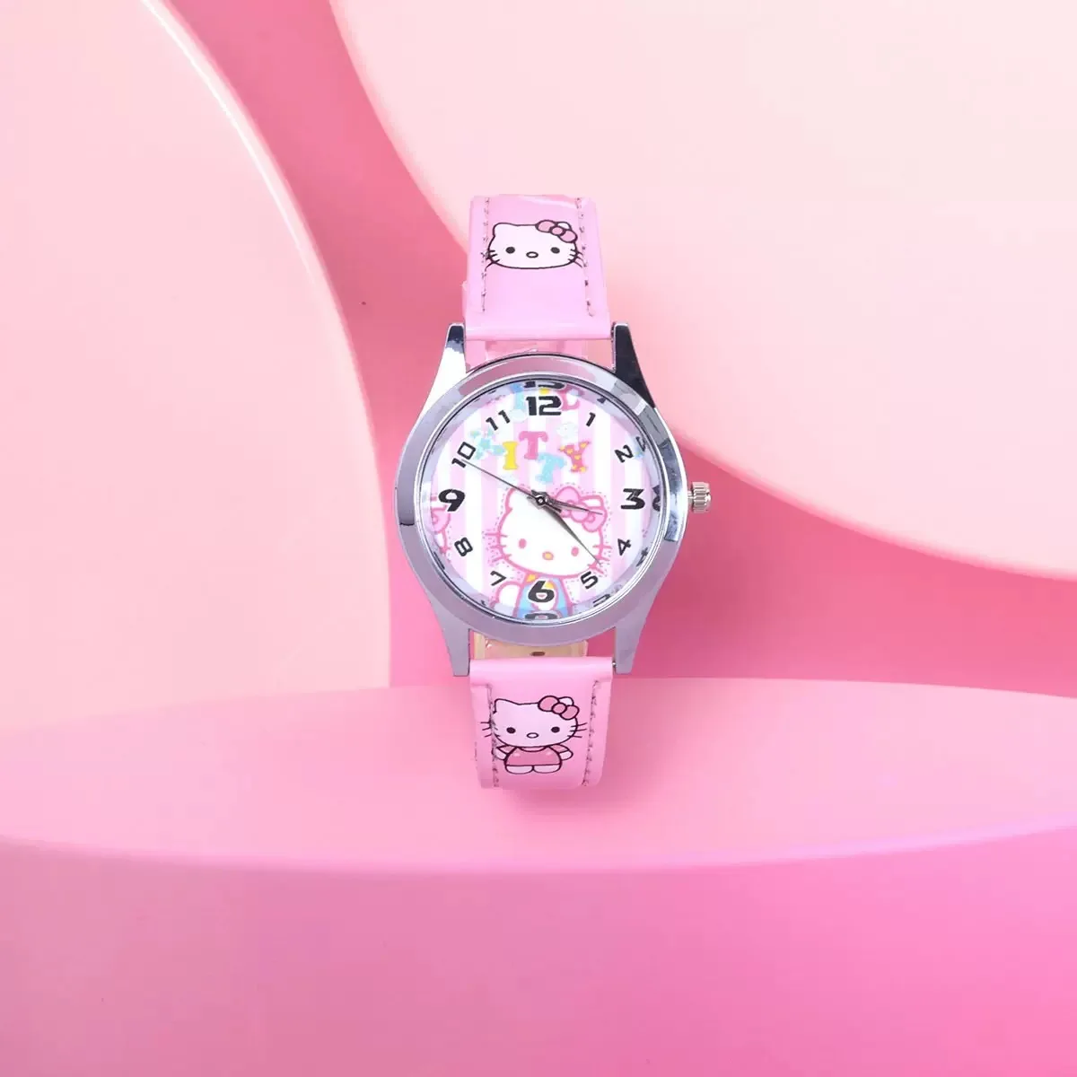 Disney Fashion Children's Watch Boys and Girls Quartz Watch PU Leather Strap Student Watch Birthday Gift