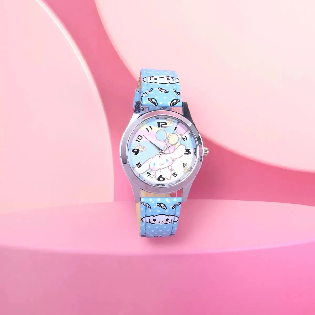 Disney Fashion Children's Watch Boys and Girls Quartz Watch PU Leather Strap Student Watch Birthday Gift