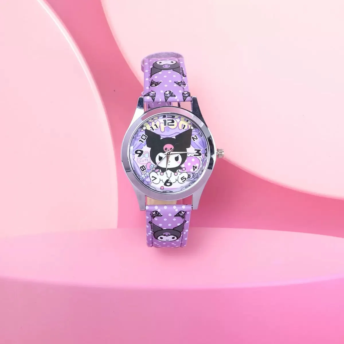 Disney Fashion Children's Watch Boys and Girls Quartz Watch PU Leather Strap Student Watch Birthday Gift