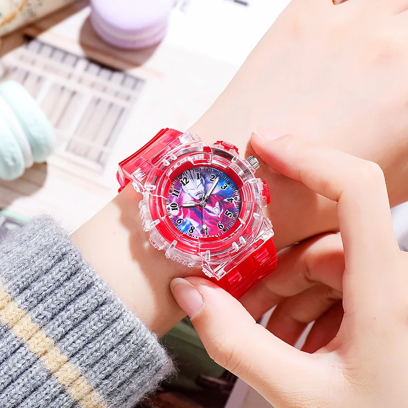 Fashion Luminous Children's Watch Cartoon Sports Kids Quartz Watches Silicone Strap Simple Casual Boys Girls Clock Gift Reloj