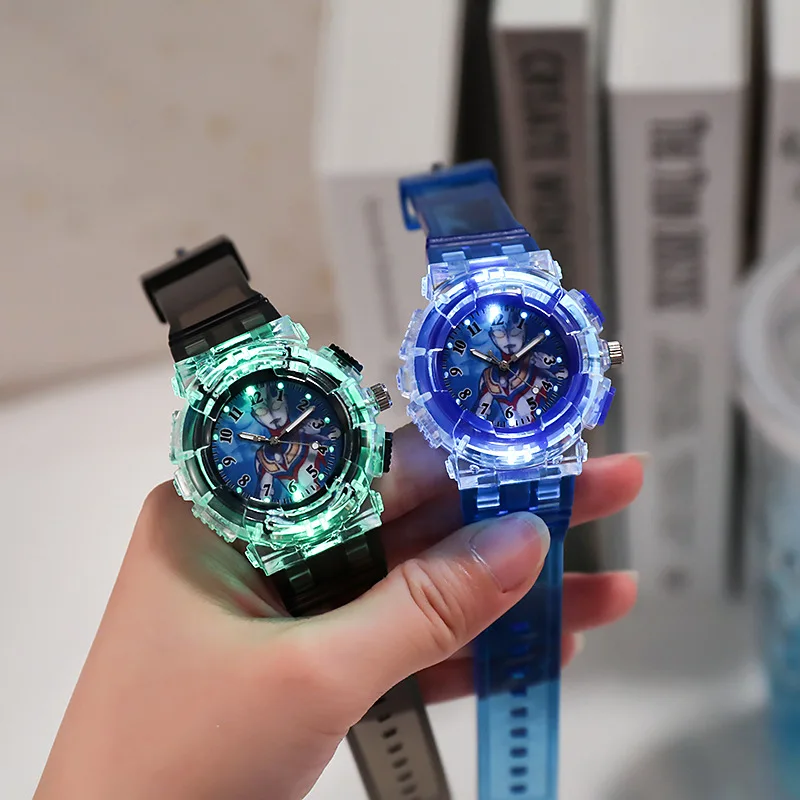 Fashion Luminous Children's Watch Cartoon Sports Kids Quartz Watches Silicone Strap Simple Casual Boys Girls Clock Gift Reloj