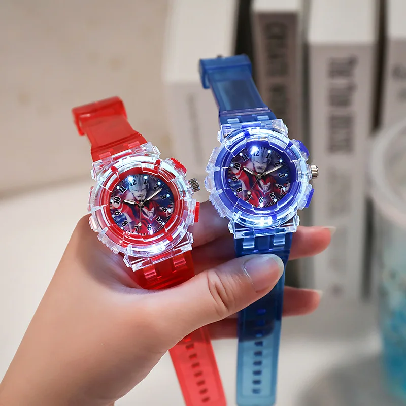 Fashion Luminous Children's Watch Cartoon Sports Kids Quartz Watches Silicone Strap Simple Casual Boys Girls Clock Gift Reloj