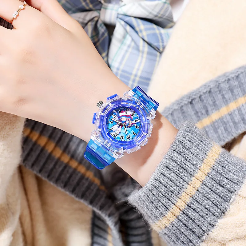 Fashion Luminous Children's Watch Cartoon Sports Kids Quartz Watches Silicone Strap Simple Casual Boys Girls Clock Gift Reloj