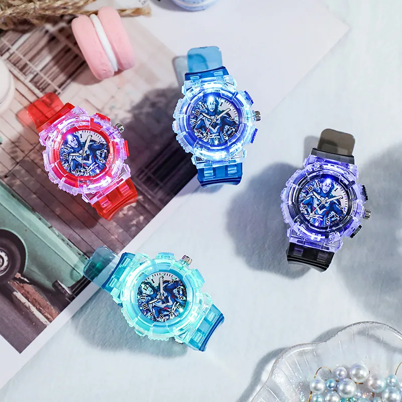 Fashion Luminous Children's Watch Cartoon Sports Kids Quartz Watches Silicone Strap Simple Casual Boys Girls Clock Gift Reloj