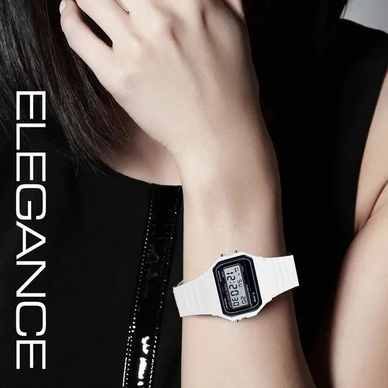 Sport LED Digital Watches for Men Women Kids Fashion Small Square Dial Children Electronic Watch Casual Silicone Band Mens Watch