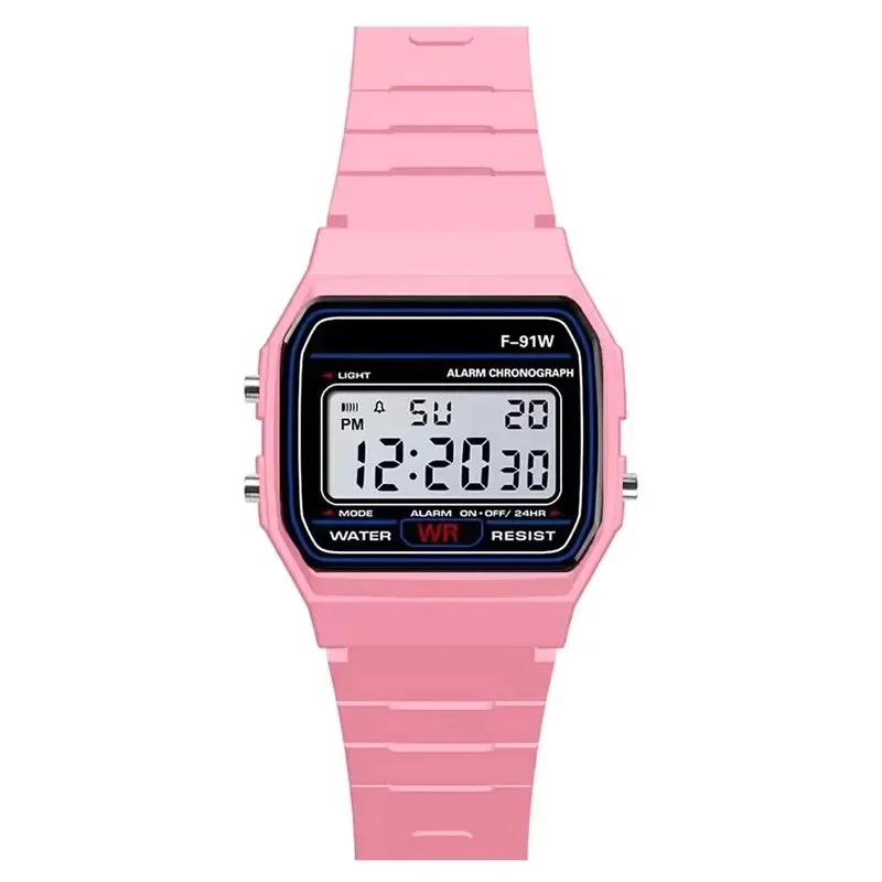 Sport LED Digital Watches for Men Women Kids Fashion Small Square Dial Children Electronic Watch Casual Silicone Band Mens Watch