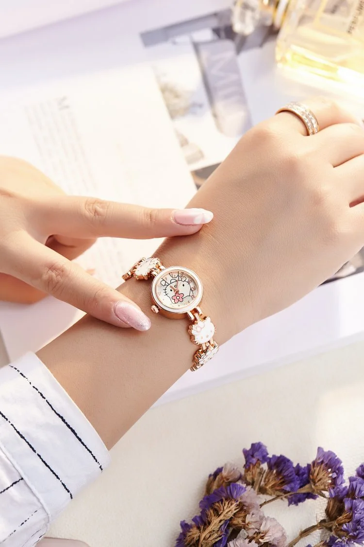 women Watch Hello Kitty Watch Female Student Sweet Bow Girl friends Gift High quality women's quartz watches