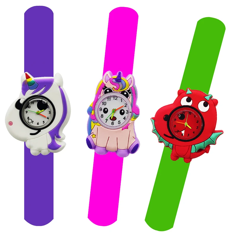 Kindergarten Party Event Gifts 1-15 Years Old Children Watches Baby Learn Time Toy Cartoon Kids Watches for Girls Boys Students