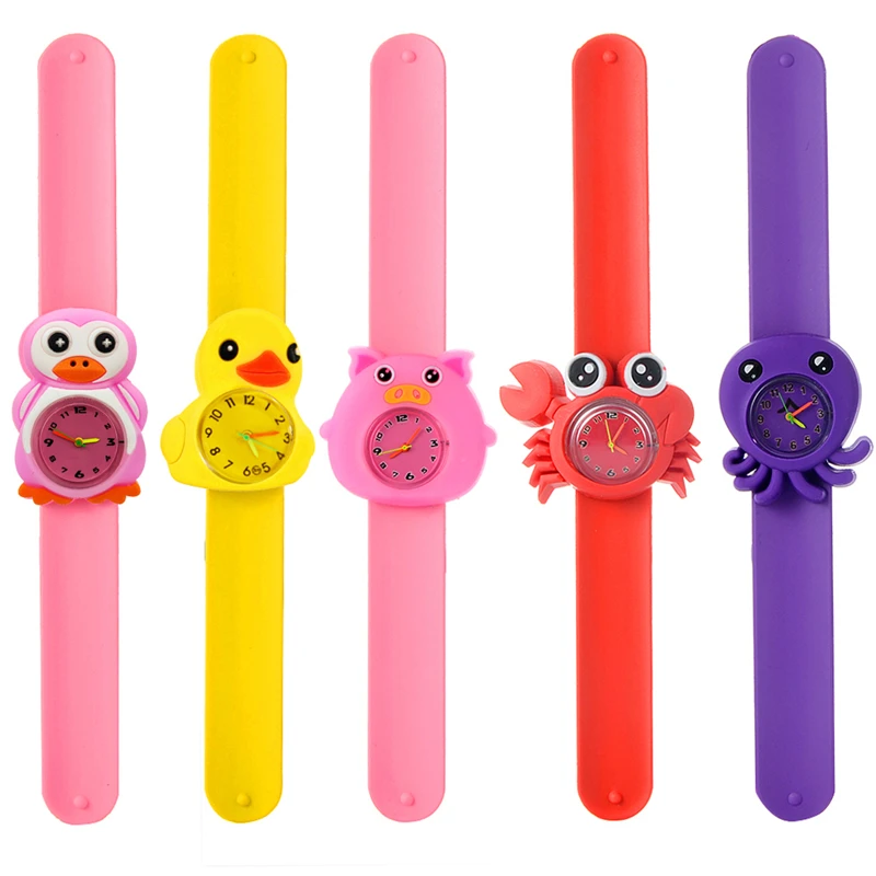 Kindergarten Party Event Gifts 1-15 Years Old Children Watches Baby Learn Time Toy Cartoon Kids Watches for Girls Boys Students