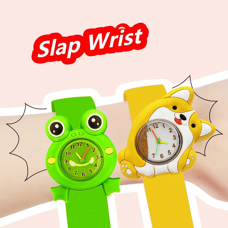 Kindergarten Party Event Gifts 1-15 Years Old Children Watches Baby Learn Time Toy Cartoon Kids Watches for Girls Boys Students