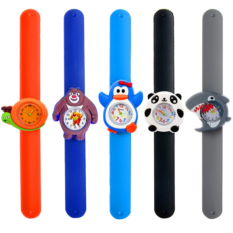 Kindergarten Party Event Gifts 1-15 Years Old Children Watches Baby Learn Time Toy Cartoon Kids Watches for Girls Boys Students